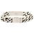 Bracciale a catena Monogramme in ottone argentato Louis Vuitton - vista 3