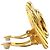 Orecchini a clip rotondi intrecciati Chanel CC placcati in oro - vista 10
