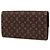 Cartera larga Louis Vuitton Monogram Mini Lin Sarah Wallet Marrón - vista 2