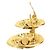 Orecchini a clip ovali placcati oro Chanel CC Gold - vista 3