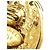 Orecchini a clip ovali placcati oro Chanel CC Gold - vista 6