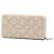 Portafoglio Louis Vuitton Monogram Mahina Reverse Zippy Beige - vista 2