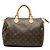 Borsa Boston Louis Vuitton Monogram Speedy 30 Marrone