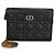 Pouch con zip e catena Caro in pelle di vitello Cannage nera Christian Dior - vista 8