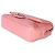 Gabrielle Borsa Chanel Mini Rectangular Flap Bag in pelle d'agnello matelassé rosa con CC Crossing - vista 6