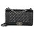 Borsa Chanel Medium Boy Bag in pelle caviar matelassé nera - vista 8