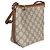Borsa Bucket Nano Gucci Beige e Marrone Scuro GG Supreme Monogram Emblem - vista 4