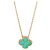 Pendente Vintage Alhambra in Malachite e Oro Giallo Van Cleef & Arpels