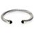 Bracciale Cable Classic David Yurman in oro giallo, argento sterling e onice 7mm
