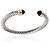 Bracciale Cable Classic David Yurman in oro giallo, argento sterling e onice 7mm - vista 2