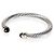 Bracciale Cable Classic David Yurman in oro giallo, argento sterling e onice 7mm - vista 3