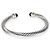 Bracciale Cable Classic David Yurman in oro giallo, argento sterling e onice 7mm - vista 4