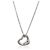 Pendente Cuore Aperto Elsa Peretti in Platino e Diamanti Tiffany & Co.