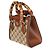 Borsa Mini Diana Tote Gucci Camel New Canvas Charisma in vitello e cristalli GG - vista 3