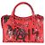 Borsa Mini City Balenciaga in pelle di vitello rossa effetto coccodrillo con graffiti e hardware classico - vista 2