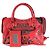 Borsa Mini City Balenciaga in pelle di vitello rossa effetto coccodrillo con graffiti e hardware classico - vista 8