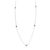 Collana Tiffany & Co. Platinum Diamond Elsa Peretti Diamonds By The Yard - vista 3