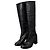 Botas altas Strategia de charol negro