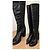 Botas altas Strategia de charol negro - vista 3