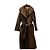Autre Marque Deadwood Gabardina de cuero negro