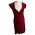 Autre Marque No Excuse bordeauxrotes Strickkleid mit Plisseerock