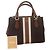 Borsa Michael Kors monogram marrone e bianco