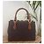 Borsa Michael Kors monogram marrone e bianco - vista 3