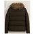 Michael Kors Casaco Puffer Curto Cáqui com Gola de Pele - vista 2