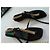 Talitha Schwarze flache Strass-Sandalen mit Schnürung - Ansicht 3