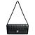Chanel Borsa East West Chocolate Bar Flap Nero
