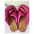 Sandali bassi in pelle rosa JW Anderson - vista 3
