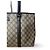 Una bellissima borsa Tote di Gucci con il classico monogramma GG e dettagli in pelle viola. - vista 3