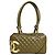Chanel Ligne Cambon Bowler Bag Grün Python