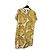 Versace Jeans Couture Versace Jeans bedrucktes Kleid - Weiß & Gelb