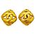 Pendientes de clip Chanel chapados en oro