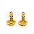 Pendientes de clip Chanel chapados en oro - vista 7