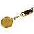 Cinturón de cadena Chanel CC Medallion de metal y cuero - vista 3
