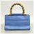 Gucci Bamboo Handtasche aus Leder Hellblau - Ansicht 11