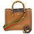 Borsa tote Gucci Diana in pelle marrone