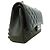 Borsa a tracolla Chanel nera in pelle di vitello grana - vista 2