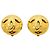 Pendientes de clip Chanel Coco Mark Circle dorados