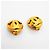 Pendientes de clip Chanel Coco Mark Circle dorados - vista 2