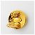 Pendientes de clip Chanel Coco Mark Circle dorados - vista 4