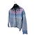 Giorgio Armani Strickjacke
Grau Rosa Blau Muster
Wollmischung