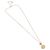 Pendente logo rotondo Christian Dior in metallo con cristallo