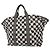 Chanel Weekender Gingham Print Canvas Large - vista 2