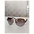 Chopard Brown Metal Aviator Sunglasses with Pearls - view 4
