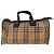 Burberry Borsa da Viaggio Nova Check in Tela e Pelle