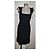 Moschino Jeans Vestido Midi Ajustado Negro con Encaje - vista 2