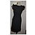 Moschino Jeans Vestido Midi Ajustado Negro con Encaje - vista 4